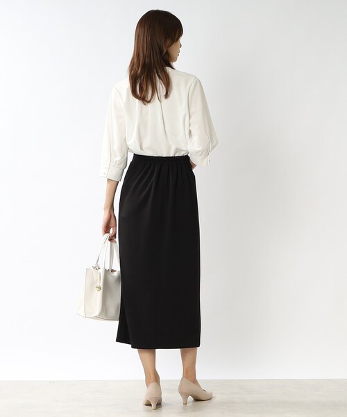 DRESKIP（ドレスキップ）の「◆ビジネスシーンにも！ 2WAYフロントトップス（Tシャツ/カットソー・レディース・ブラック/ピンク系/オフホワイト/ライトグレー・03/02/04）」の15枚目の写真