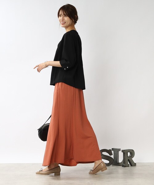 DRESKIP（ドレスキップ）の「◆ビジネスシーンにも！ 2WAYフロントトップス（Tシャツ/カットソー・レディース・ブラック/ピンク系/オフホワイト/ライトグレー・03/02/04）」の21枚目の写真