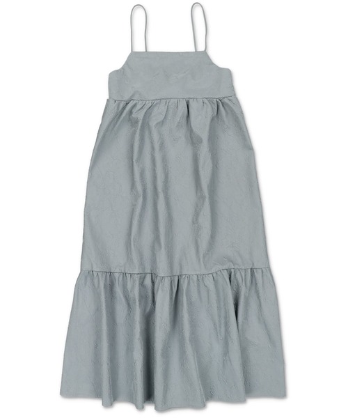 Lull（ルル）の「【Lull / ルル】ジャガードキャミワンピース（ワンピース・レディース・ブラック/ライトベージュ/ブルー・ONESIZE）」の5枚目の写真