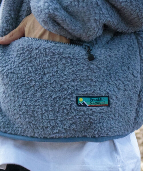 Franklin Climbing(フランクリンクライミング)の「【Franklin Climbing/フランクリンクライミング】カスケードシェルパフリースカーディガン(カーディガン/ボレロ・メンズ・ブラック/ライトブルー/チャコールグレー/キナリ・S/L/M)」の6枚目の写真