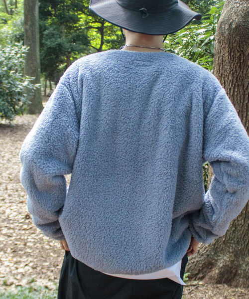 Franklin Climbing(フランクリンクライミング)の「【Franklin Climbing/フランクリンクライミング】カスケードシェルパフリースカーディガン(カーディガン/ボレロ・メンズ・ブラック/ライトブルー/チャコールグレー/キナリ・S/L/M)」の9枚目の写真