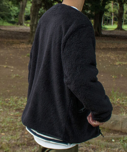 Franklin Climbing(フランクリンクライミング)の「【Franklin Climbing/フランクリンクライミング】カスケードシェルパフリースカーディガン(カーディガン/ボレロ・メンズ・ブラック/ライトブルー/チャコールグレー/キナリ・S/L/M)」の16枚目の写真