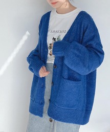 AS KNOW AS plus | ♪モヘアタッチルーズカーディガン(カーディガン/ボレロ)