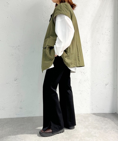 apres jour mignon（アプレジュールミニョン）の「センターシームパンツ【ZOZOTOWN限定アイテム】（スラックス・レディース・ブルー/ボルドー/ダークグリーン/ブラック/オレンジ・SMALL/MEDIUM/X-LARGE）」の10枚目の写真