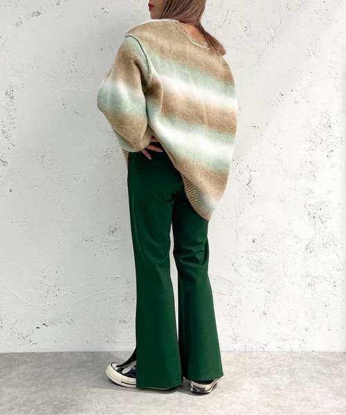 apres jour mignon（アプレジュールミニョン）の「センターシームパンツ【ZOZOTOWN限定アイテム】（スラックス・レディース・ブルー/ボルドー/ダークグリーン/ブラック/オレンジ・SMALL/MEDIUM/X-LARGE）」の15枚目の写真