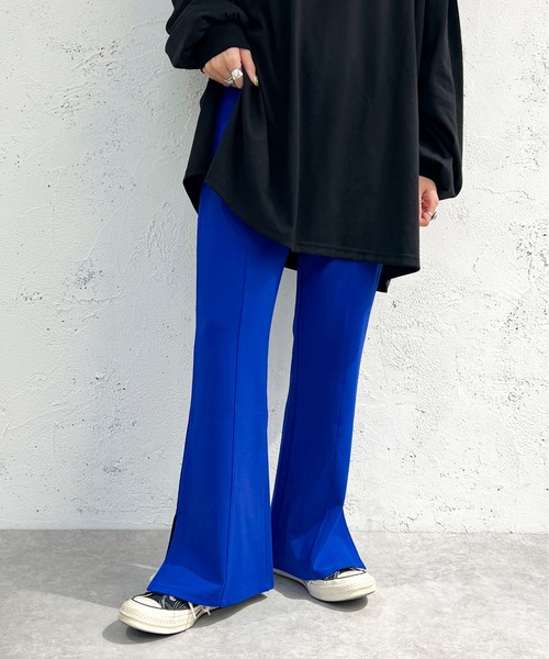 apres jour mignon（アプレジュールミニョン）の「センターシームパンツ【ZOZOTOWN限定アイテム】（スラックス・レディース・ブルー/ボルドー/ダークグリーン/ブラック/オレンジ・SMALL/MEDIUM/X-LARGE）」の16枚目の写真