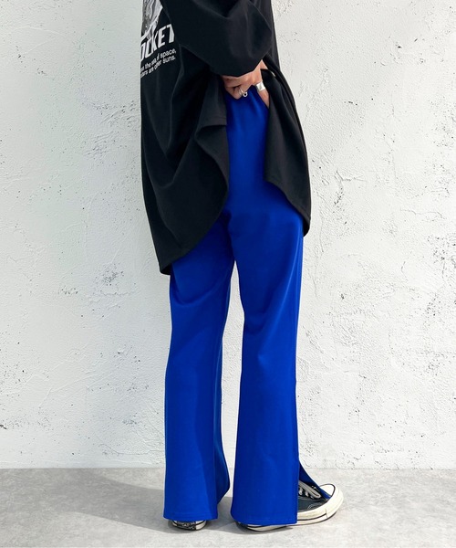 apres jour mignon（アプレジュールミニョン）の「センターシームパンツ【ZOZOTOWN限定アイテム】（スラックス・レディース・ブルー/ボルドー/ダークグリーン/ブラック/オレンジ・SMALL/MEDIUM/X-LARGE）」の18枚目の写真