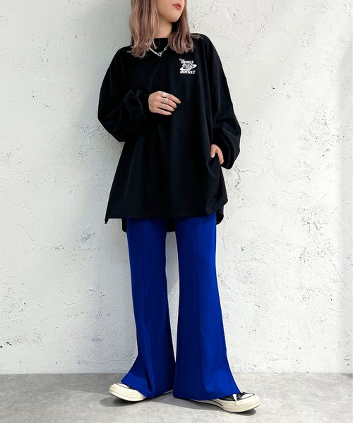 apres jour mignon（アプレジュールミニョン）の「センターシームパンツ【ZOZOTOWN限定アイテム】（スラックス・レディース・ブルー/ボルドー/ダークグリーン/ブラック/オレンジ・SMALL/MEDIUM/X-LARGE）」の19枚目の写真