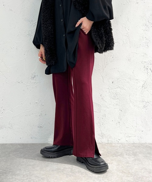 apres jour mignon（アプレジュールミニョン）の「センターシームパンツ【ZOZOTOWN限定アイテム】（スラックス・レディース・ブルー/ボルドー/ダークグリーン/ブラック/オレンジ・SMALL/MEDIUM/X-LARGE）」の21枚目の写真