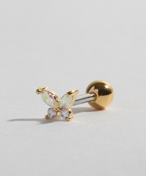 Peony（ピオニー）の「【Peony/ピオニー】/キュービックジルコニア バタフライ ミニスタッドピアス（ピアス（片耳用）・レディース・その他1/その他2/その他3/その他4/シルバー系その他/ゴールド系その他/シルバー系その他2/シルバー系その他3/シルバー系その他4/ゴールド系その他2/ゴールド系その他3/ゴールド系その他4・FREE）」の5枚目の写真