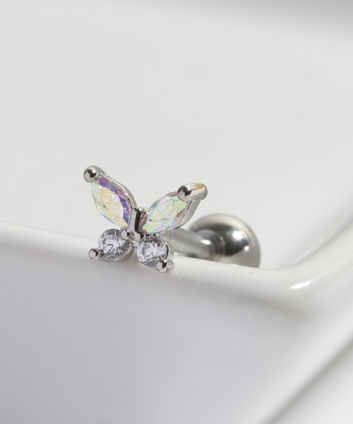 Peony（ピオニー）の「【Peony/ピオニー】/キュービックジルコニア バタフライ ミニスタッドピアス（ピアス（片耳用）・レディース・その他1/その他2/その他3/その他4/シルバー系その他/ゴールド系その他/シルバー系その他2/シルバー系その他3/シルバー系その他4/ゴールド系その他2/ゴールド系その他3/ゴールド系その他4・FREE）」の14枚目の写真
