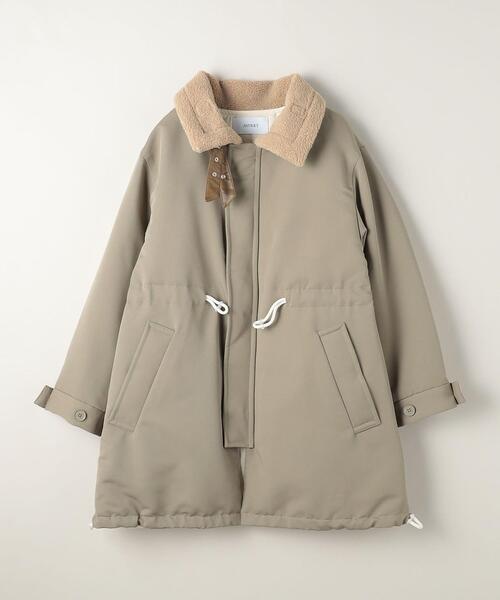 ASTRAET(アストラット)の「<ASTRAET>PE ツイル ボアカラー モッズコート(モッズコート・レディース・オリーブ・FREE)」の11枚目の写真