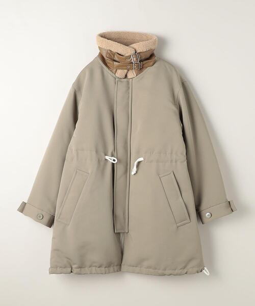 ASTRAET(アストラット)の「<ASTRAET>PE ツイル ボアカラー モッズコート(モッズコート・レディース・オリーブ・FREE)」の20枚目の写真