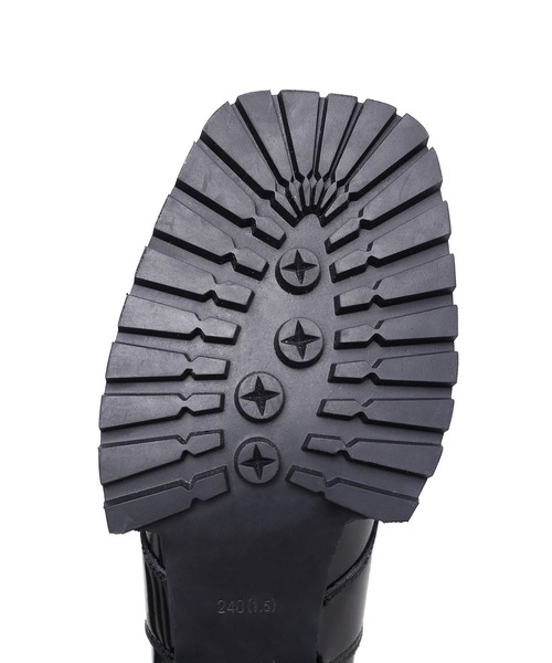 minsobi(ミンソビ)の「ステッチレースアップシューズ(ブーツ・レディース・ブラック・23cm/23.5cm/24cm/24.5cm)」の12枚目の写真