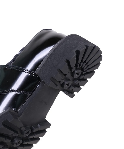 minsobi(ミンソビ)の「ステッチレースアップシューズ(ブーツ・レディース・ブラック・23cm/23.5cm/24cm/24.5cm)」の8枚目の写真
