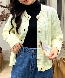 EPICKS | クルーネックケーブルカーディガン(カーディガン/ボレロ)