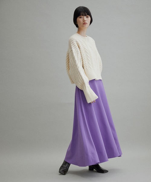 WEB限定(一部店舗展開あり)・2WAY】ケーブルカーディガン（ニット