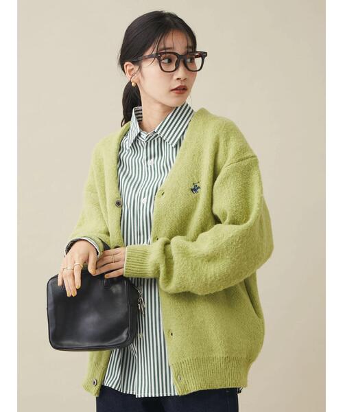 BEVERLY HILLS POLO CLUB(ビバリーヒルズポロクラブ)の「【WEB限定】B.H POLO CLUB 無地ニットカーディガン *(カーディガン/ボレロ・レディース・オレンジ/パープル/グリーン/ライトグリーン/ピンク・M)」の8枚目の写真
