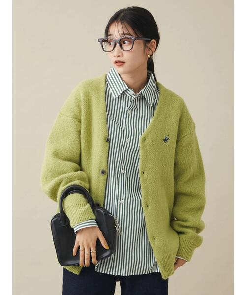 BEVERLY HILLS POLO CLUB(ビバリーヒルズポロクラブ)の「【WEB限定】B.H POLO CLUB 無地ニットカーディガン *(カーディガン/ボレロ・レディース・オレンジ/パープル/グリーン/ライトグリーン/ピンク・M)」の11枚目の写真