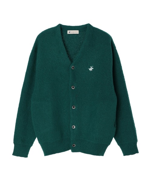 BEVERLY HILLS POLO CLUB(ビバリーヒルズポロクラブ)の「【WEB限定】B.H POLO CLUB 無地ニットカーディガン *(カーディガン/ボレロ・レディース・オレンジ/パープル/グリーン/ライトグリーン/ピンク・M)」の2枚目の写真