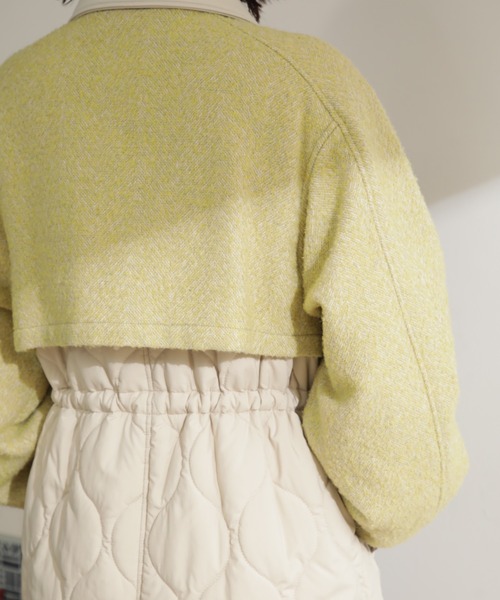 CREOLME（クレオルム）の「(CREOLME)ドッキングキルトコート（その他アウター・レディース・ベージュ/カーキ・SMALL/MEDIUM）」の17枚目の写真