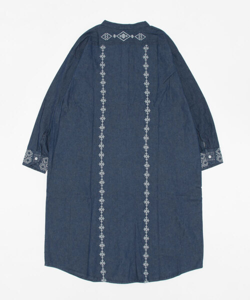 チャイハネ（チャイハネ）の「【チャイハネ】サシキデニムシャツワンピース（シャツワンピース・レディース・ライトブルー/ブラック/インディゴブルー・FREE）」の12枚目の写真