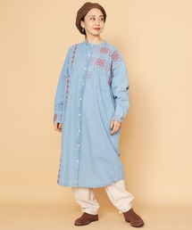 チャイハネ | 【チャイハネ】サシキデニムシャツワンピース(シャツワンピース)