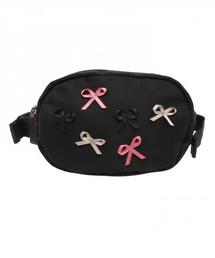 TOCCA トッカ　リボン　ウエストポーチ　ボディーバッグ　美品　ブラック TOCCA ウエストポーチ ウエストバッグ RIBBON KNOT BODY BAG