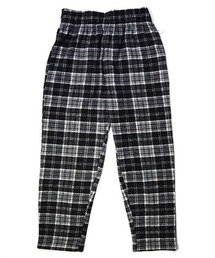 COOKMAN | Cookman クックマン シェフパンツ イージーパンツ ワイドパンツ ウールミックス タータン ブラック Black(その他パンツ)