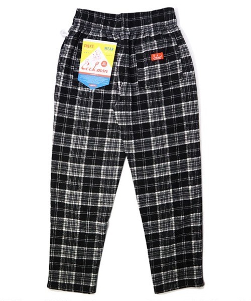 COOKMAN(クックマン)の「Cookman クックマン シェフパンツ イージーパンツ ワイドパンツ ウールミックス タータン ブラック Black(その他パンツ・メンズ・ブラック・LARGE/MEDIUM)」の3枚目の写真