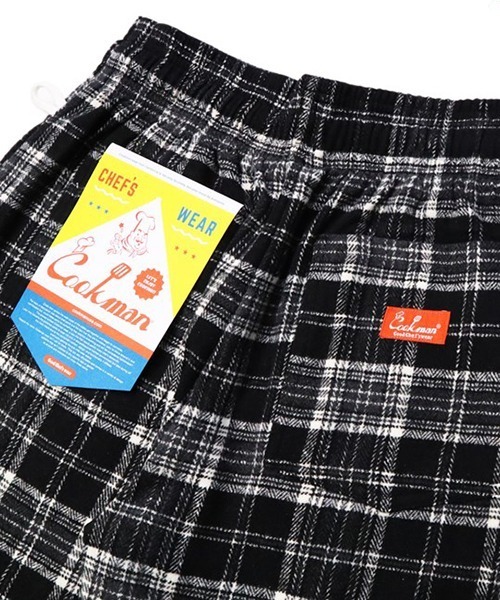 COOKMAN(クックマン)の「Cookman クックマン シェフパンツ イージーパンツ ワイドパンツ ウールミックス タータン ブラック Black(その他パンツ・メンズ・ブラック・LARGE/MEDIUM)」の5枚目の写真
