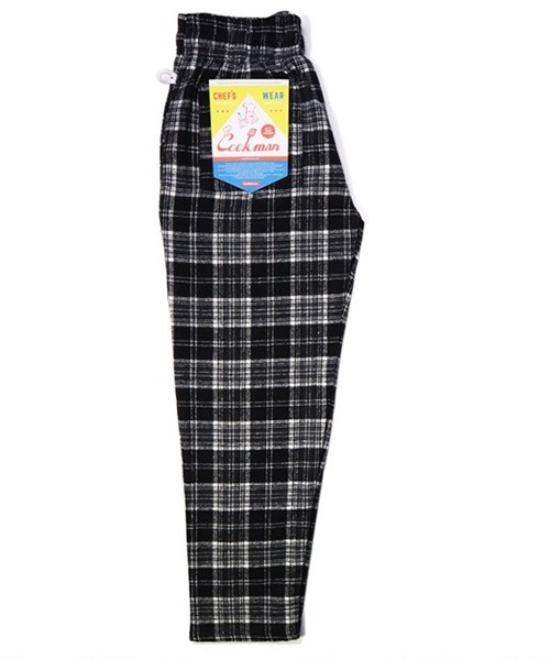 COOKMAN(クックマン)の「Cookman クックマン シェフパンツ イージーパンツ ワイドパンツ ウールミックス タータン ブラック Black(その他パンツ・メンズ・ブラック・LARGE/MEDIUM)」の7枚目の写真