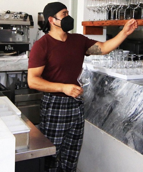 COOKMAN(クックマン)の「Cookman クックマン シェフパンツ イージーパンツ ワイドパンツ ウールミックス タータン ブラック Black(その他パンツ・メンズ・ブラック・LARGE/MEDIUM)」の8枚目の写真