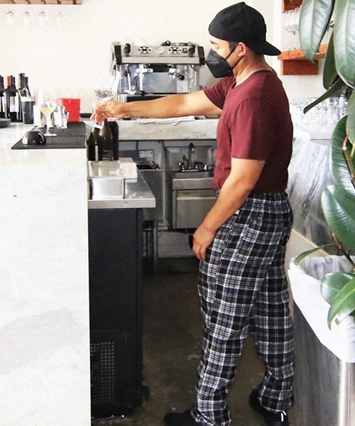 COOKMAN(クックマン)の「Cookman クックマン シェフパンツ イージーパンツ ワイドパンツ ウールミックス タータン ブラック Black(その他パンツ・メンズ・ブラック・LARGE/MEDIUM)」の9枚目の写真