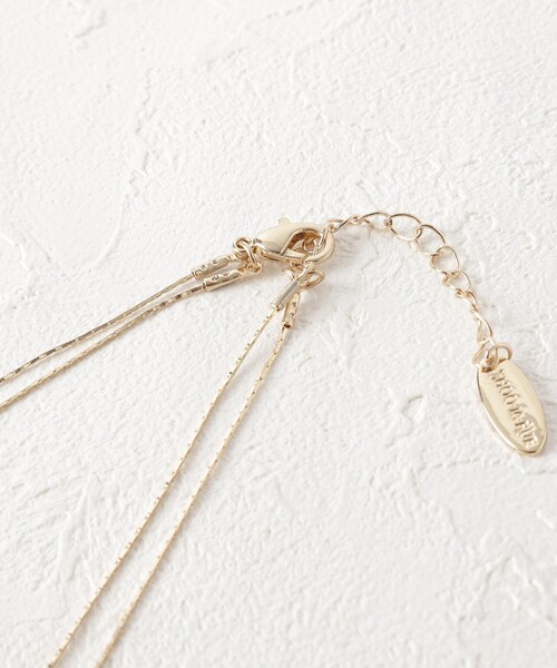 SHOO・LA・RUE（シューラルー）の「◆【セレモニー】2連ロングパヴェネックレス（ネックレス・レディース・シルバー/ゴールド/ピンクゴールド・00）」の6枚目の写真