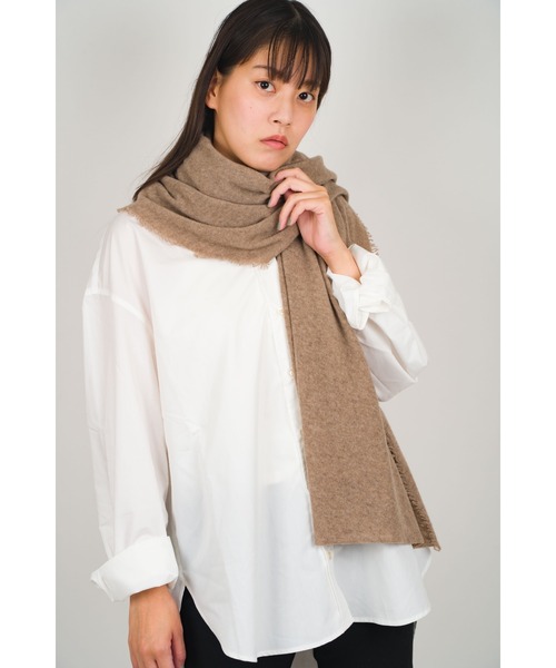 Faliero Sarti（ファリエロサルティ）の「【Faliero Sarti/ファリエロサルテ】ストール　ショール　Adriel（ストール/ショール・レディース・ブラウン/ライトグレー/ブラック・FREE）」の4枚目の写真