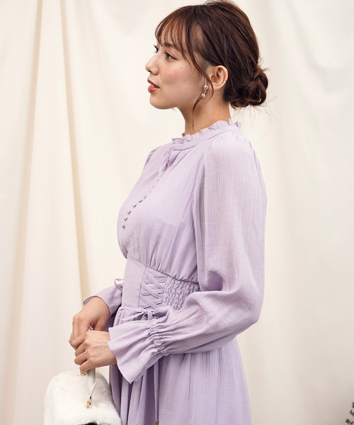 NOELA（ノエラ）の「サイドリボン楊柳ワンピース（ワンピース）」 - WEAR