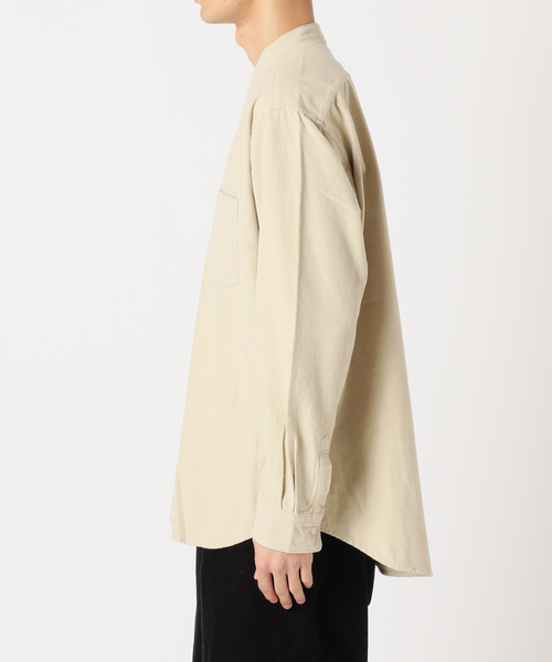 417 EDIFICE（フォーワンセブンエディフィス）の「【ESSENTIAL / エッセンシャル】 フランネルノーカラーシャツ（シャツ/ブラウス・メンズ・チャコールグレー/ホワイト/ベージュ/ブラウン/グリーン・LARGE/SMALL/MEDIUM/X-LARGE）」の17枚目の写真