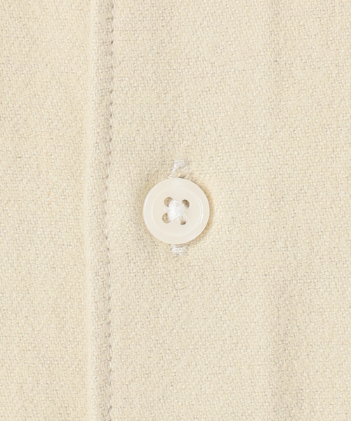 417 EDIFICE（フォーワンセブンエディフィス）の「【ESSENTIAL / エッセンシャル】 フランネルノーカラーシャツ（シャツ/ブラウス・メンズ・チャコールグレー/ホワイト/ベージュ/ブラウン/グリーン・LARGE/SMALL/MEDIUM/X-LARGE）」の18枚目の写真