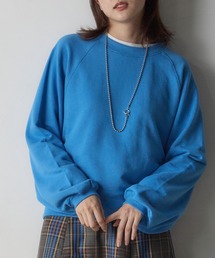 袖ボリューム裏毛プルオーバー
