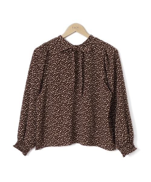 flower（フラワー）の「バルーンレオパードブラウス（シャツ/ブラウス・レディース・アイボリー/ブラウン・FREE）」の18枚目の写真