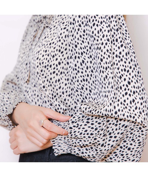 flower（フラワー）の「バルーンレオパードブラウス（シャツ/ブラウス・レディース・アイボリー/ブラウン・FREE）」の21枚目の写真