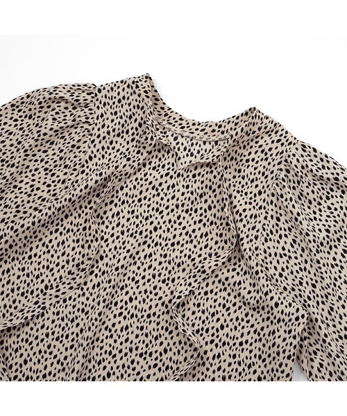 flower（フラワー）の「バルーンレオパードブラウス（シャツ/ブラウス・レディース・アイボリー/ブラウン・FREE）」の15枚目の写真