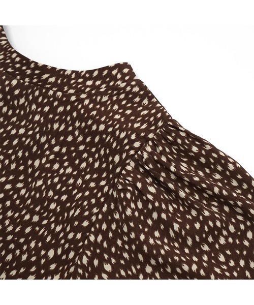 flower（フラワー）の「バルーンレオパードブラウス（シャツ/ブラウス・レディース・アイボリー/ブラウン・FREE）」の8枚目の写真