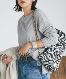 透け感を抑えた快適カットソー/レイヤードロンTシャツ