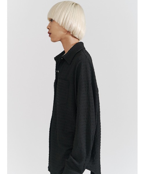 PAMEO POSE（パメオポーズ）の「Icon Shirts（シャツ/ブラウス・レディース・グリーン/ベージュ/ブラック・FREE）」の6枚目の写真