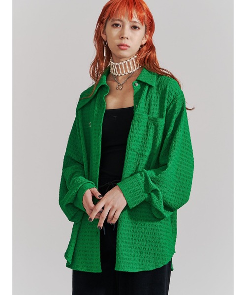 PAMEO POSE（パメオポーズ）の「Icon Shirts（シャツ/ブラウス・レディース・グリーン/ベージュ/ブラック・FREE）」の20枚目の写真