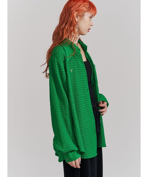 PAMEO POSE（パメオポーズ）の「Icon Shirts（シャツ/ブラウス・レディース・グリーン/ベージュ/ブラック・FREE）」の21枚目の写真