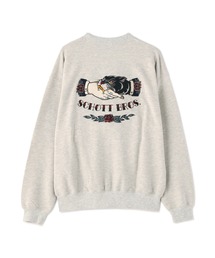 schott（ショット）の「【直営限定】Schott/ショット/CREW SWEAT SHAKE HAND & PANTHER/クルーネック スウェット シェイクハンド&パンサー（スウェット・メンズ）」