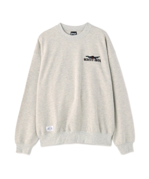 トップス Schott CREW SWEAT SHAKE HAND & PANTHER schott（ショット）の「【直営限定】Schott/ショット/CREW SWEAT SHAKE